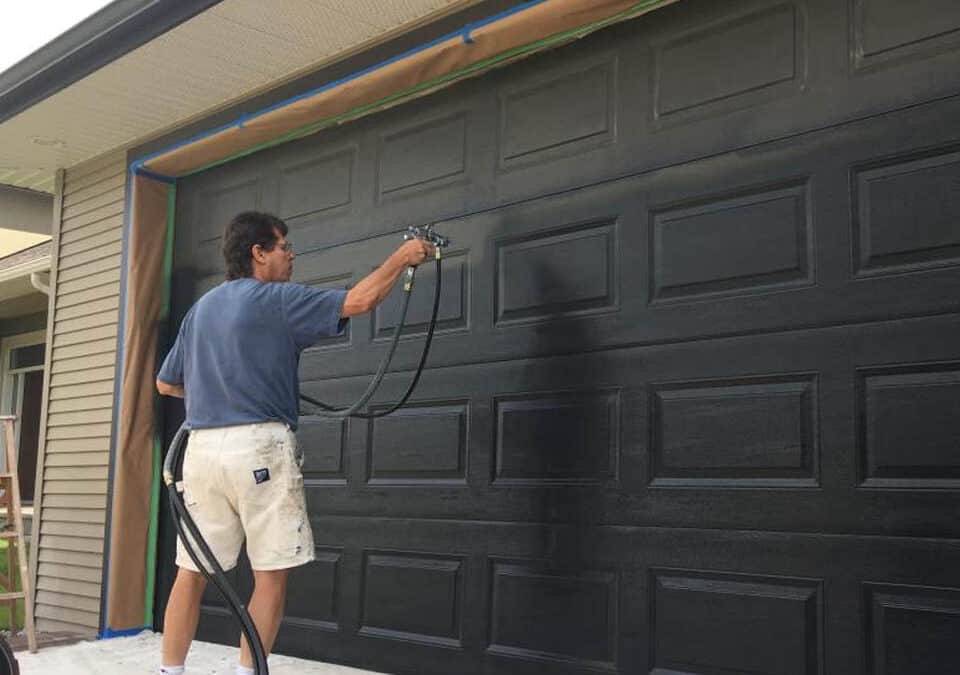 cheap garage door ideas painting curb appeal